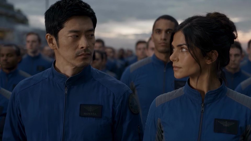 Quiet Sky, Takashi and Maya among the cadets