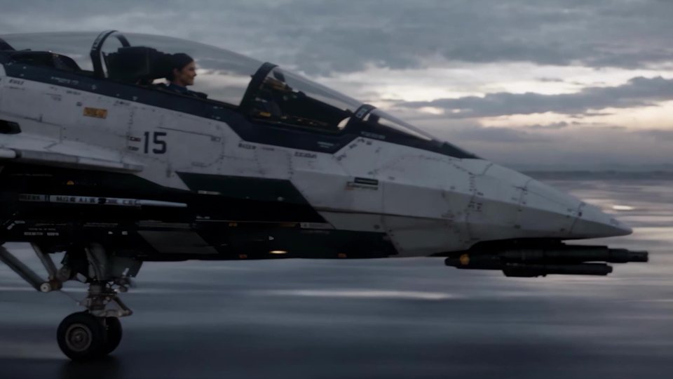 Quiet Sky, spaceplane on the dawn tarmac